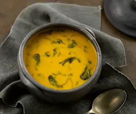 Garbanzo Bean Soup with Spinach