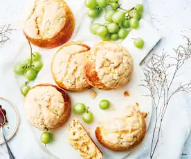 Petites brioches aux raisins et craquelin vanille