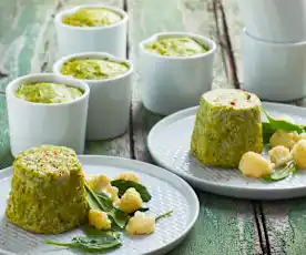 Sformato di cavolfiore e spinaci
