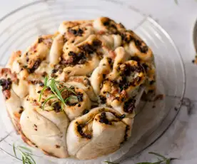 Glutenvrij mediterraans gevouwen brood