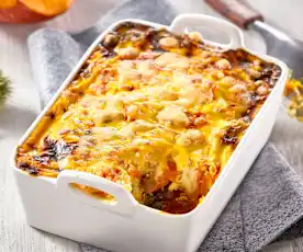 Gratin de potiron aux châtaignes