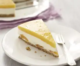 Nepečený meruňkový dort s čerstvým sýrem