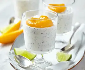 Joghurt-Limetten-Mousse mit Mohn