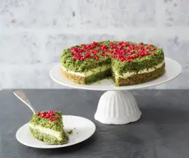 Spinach and lemon cake