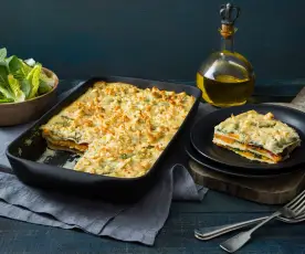 Cauliflower and sweet potato lasagne