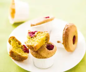 Muffin framboise-pistache