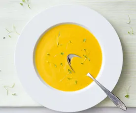 Carrot and coriander soup