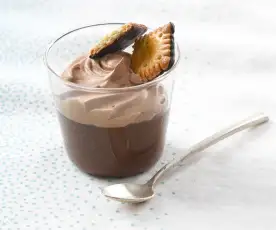 Mousse chocolat noir-caramel