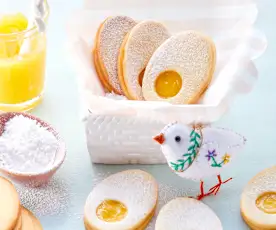 Lemon curd easter biscuits