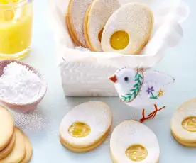 Sugar Cookies with Lemon Curd