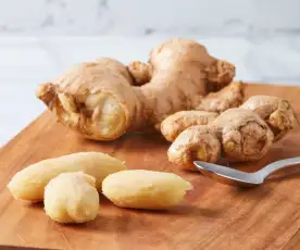 Peeling Ginger