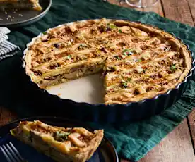 Gedeckte Waldpilz-Tarte