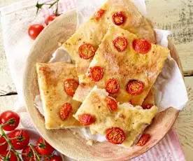 Focaccia auf apulische Art