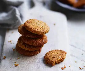 Coconut oat biscuits