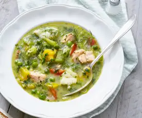 Fisch-Gemüse-Suppe