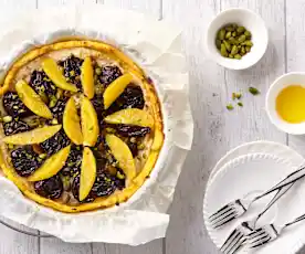 Tarte de polenta aux fruits