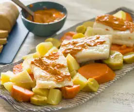 Sancocho canario con pella de gofio