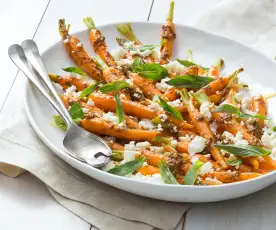 Carrot, Feta and Mint Salad