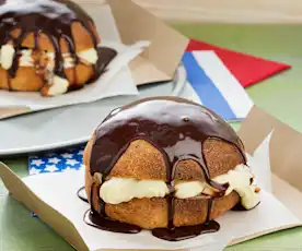 Bambas mit Puddingcreme