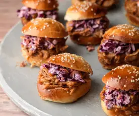 Pulled Pork Brioche Sliders with Slaw