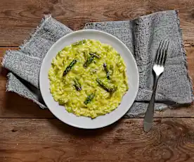 Risotto asparagi e zafferano