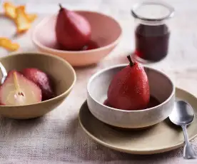 Slow-cooked Pears in Red Wine