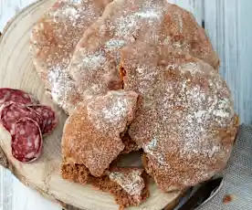 Roggenfladen aus Sauerteigansatz