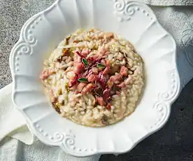 Risotto radicchio e pancetta
