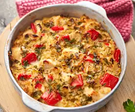 Sauerkraut-Hähnchen-Auflauf
