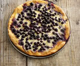 Blueberry and Lemon Mascarpone Dessert Pizza