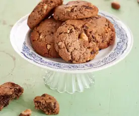 Cookies coco, chocolat et noix du Brésil