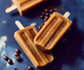 Eiskaffee-Ice-Pops