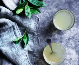 Lemongrass, mint and ginger tea