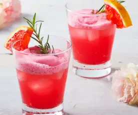 Blood Orange and Rosemary Gin Fizz