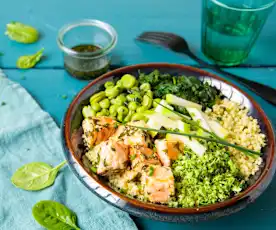 Poke bowl vert