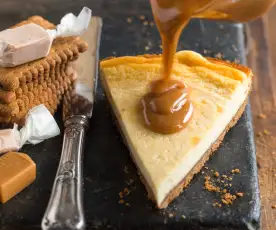 Cheesecake mit Karamellsauce