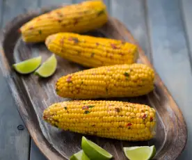 Lime and chilli corn
