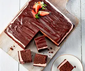 Erdbeer-Brownies