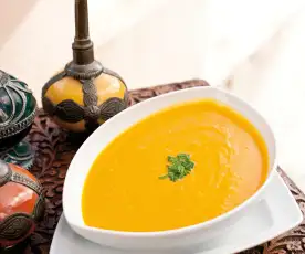 Sopa de zanahoria, naranja y jengibre (La soupe des amoureux)