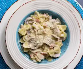 Farfalle risottate alla boscaiola