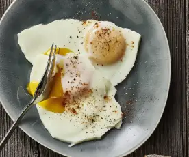 Jajka sadzone na parze