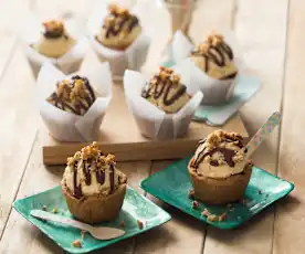 Ice cream cookie bowls