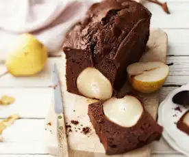 Cake chocolat-poire