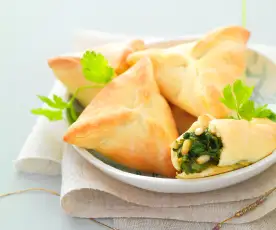 Fatayer (spinach turnovers)