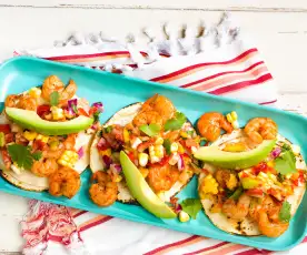 Shrimp Tacos with Denver Salsa