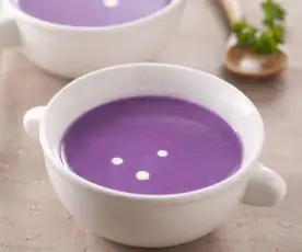 紫薯牛奶濃湯