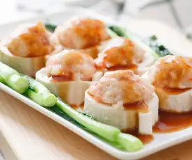 Prawn Paste Stuffed Soft Tofu