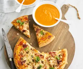 Demo piza & sopa de tomate