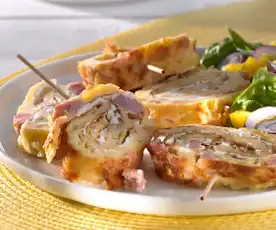 Käse-Schinken-Pfannkuchen