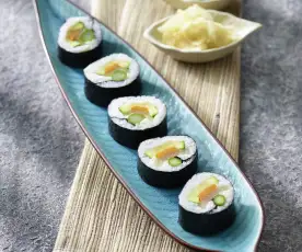 Rouleaux de sushi végétariens 